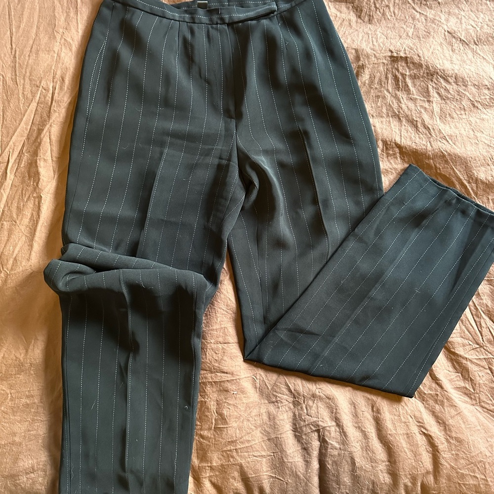 Kasper Black Pinstripe Trousers